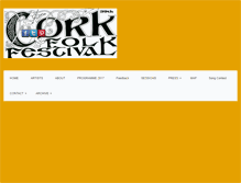Tablet Screenshot of corkfolkfestival.com